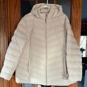 Women's Cream Puffer Jacket